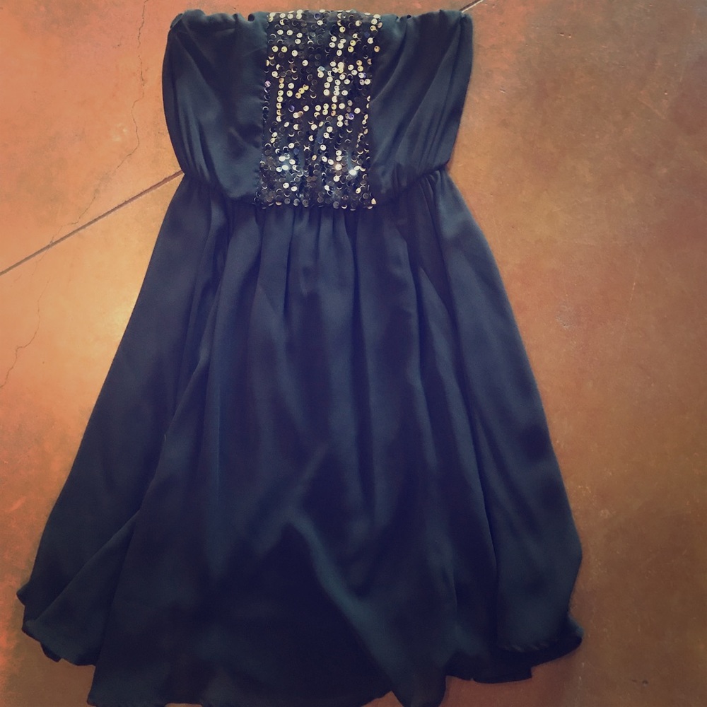 Lush brand Black sequined embellished dress